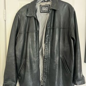 Leather coat